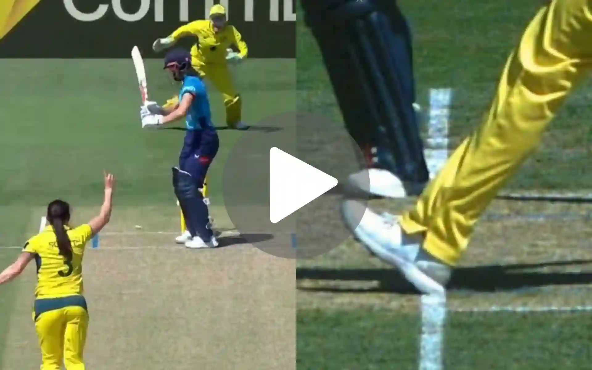 [Watch] Megan Schutt Denied Perfect Start In Women's Ashes After 'Razor-Thin' Error
